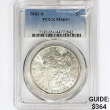 1881-S Morgan Silver Dollar PCGS MS65+