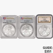 [3] 2003 American Silver Eagle NGC,PCGS MS69