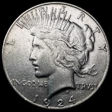 1924-S Silver Peace Dollar NEARLY UNCIRCULATED