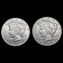 [2] 1935 Peace Silver Dollars CLOSELY UNCIRCULATED