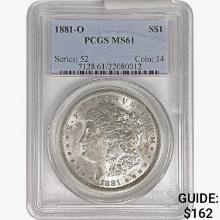 1881-O Morgan Silver Dollar PCGS MS61