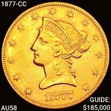 1877-CC $10 Gold Eagle CHOICE AU