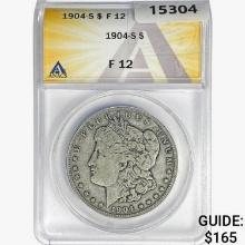 1904-S Morgan Silver Dollar ANACS F12