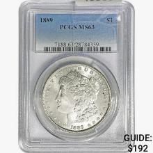 1889 Morgan Silver Dollar PCGS MS63