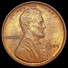 1909 VDB Wheat Cent CLOSELY UNCIRCULATED