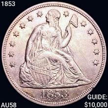 1853 Seated Liberty Dollar CHOICE BU