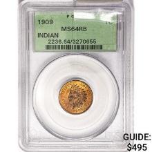1909 Indian Head Cent PCGS MS64 RB