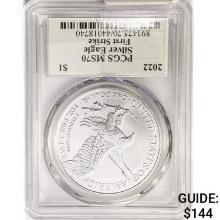 2022 Silver Eagle PCGS MS70 First Strike