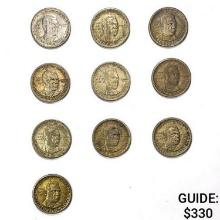 1946-1951 Booker T Washington Halves[10 Coins]