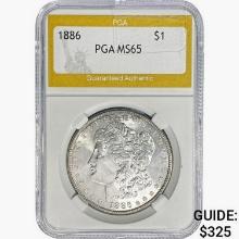 1886 Morgan Silver Dollar PGA MS65