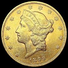 1899 $20 Gold Double Eagle CHOICE AU