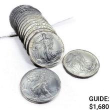 1993 American Silver Eagles (16 Coins)