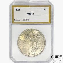 1921 Morgan Silver Dollar PCI MS63
