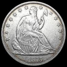 1875 Seated Liberty Half Dollar CHOICE BU