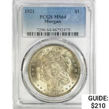1921 Morgan Silver Dollar PCGS MS64