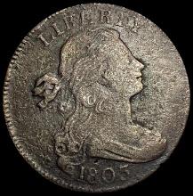 1803 Sm Date & Frac Draped Bust Large Cent LIGHTLY