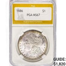 1886 Morgan Silver Dollar PGA MS67