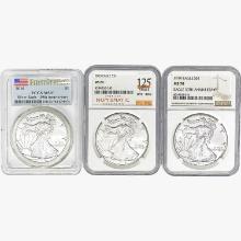 [3] 2016 American 1oz Silver Eagles PCGS/NGC MS70