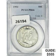 1953 Franklin Half Dollar PCGS PR66