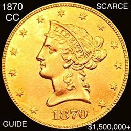 1870-CC $10 Gold Eagle UNCIRCULATED