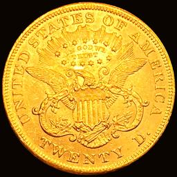 1873 $20 Gold Double Eagle CHOICE BU