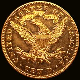 1880-O $10 Gold Eagle CHOICE BU+ PL