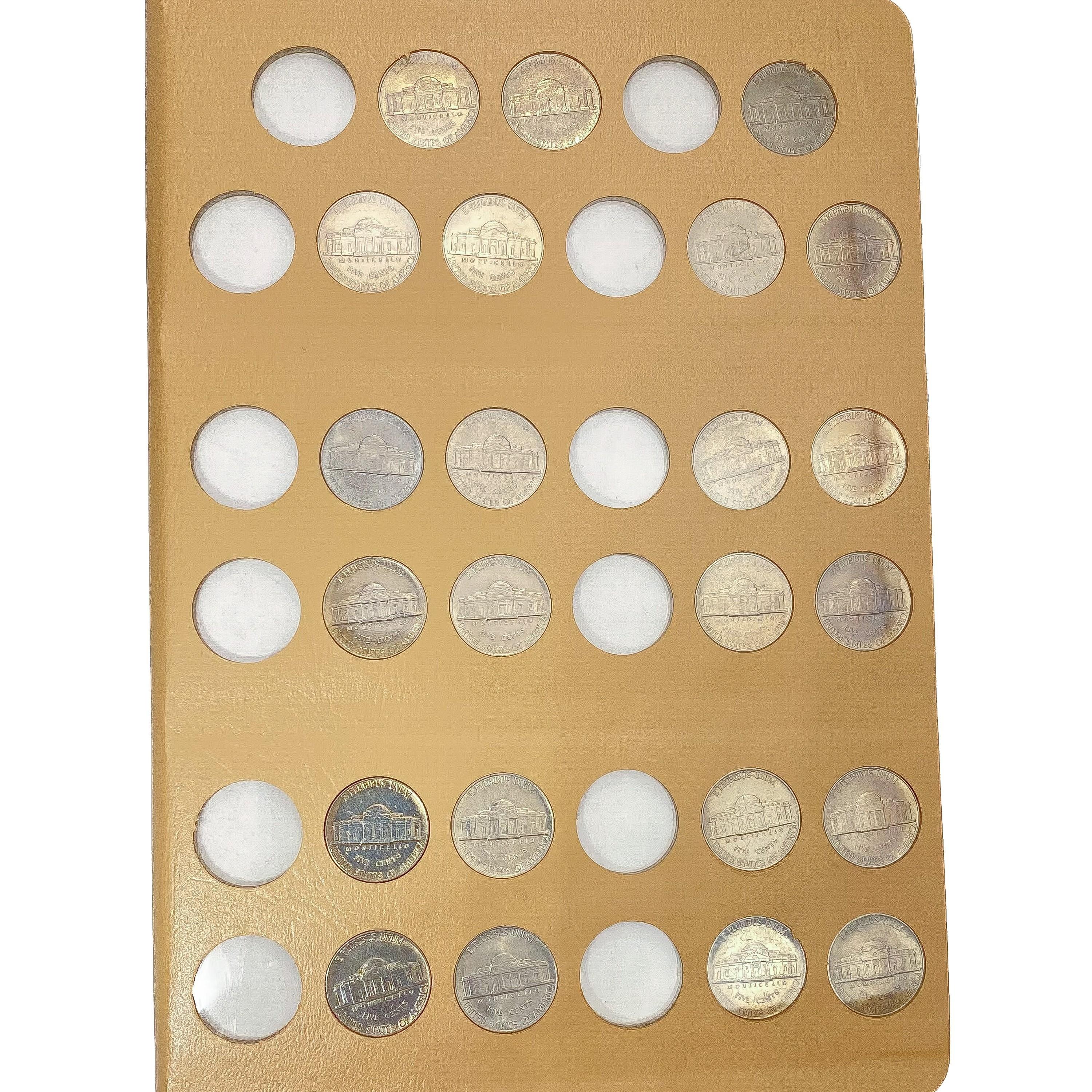 1938-2011 Jefferson Nickels Book (165 Coins)