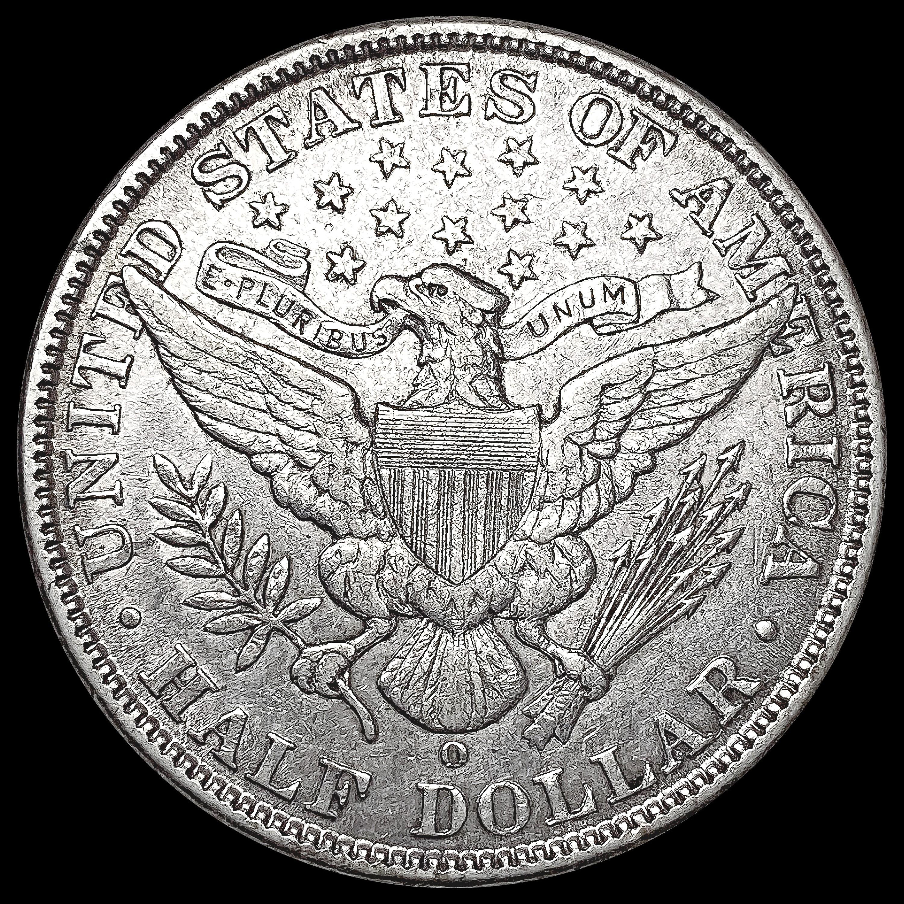 1907-O Barber Half Dollar CLOSELY UNCIRCULATED