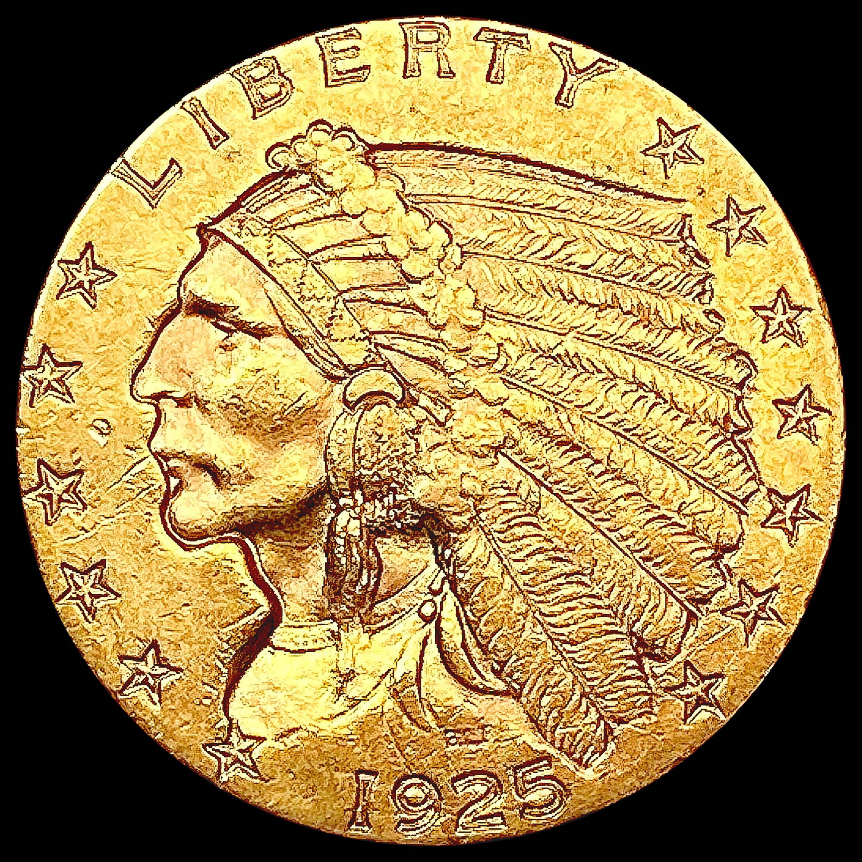 1925-D $2.50 Gold Quarter Eagle UNCIRCULATED