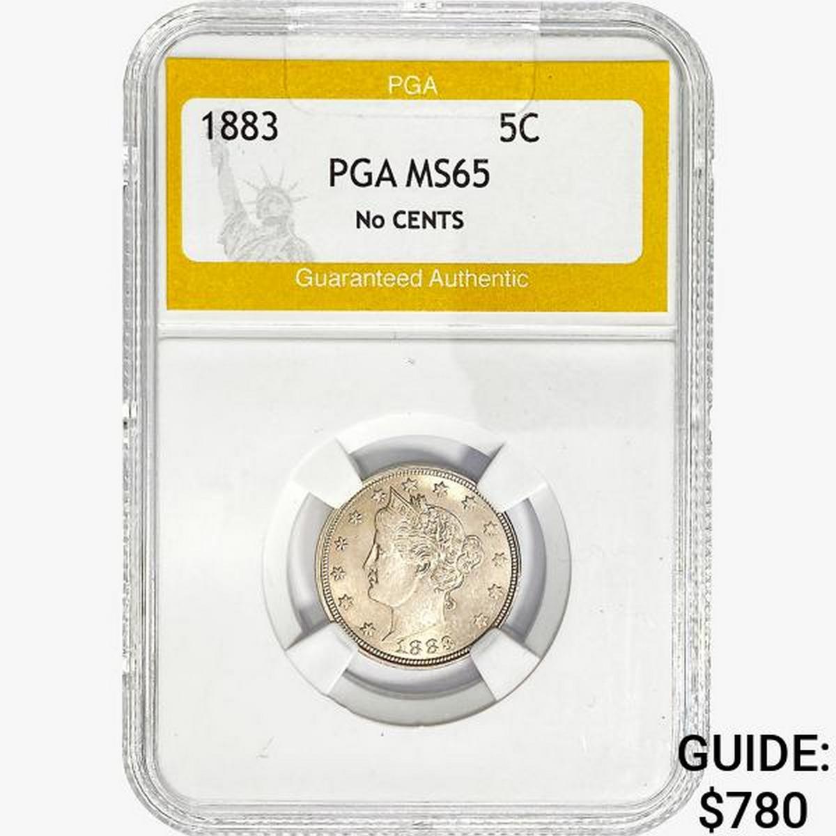 1883 Liberty Victory Nickel PGA MS65 No Cents