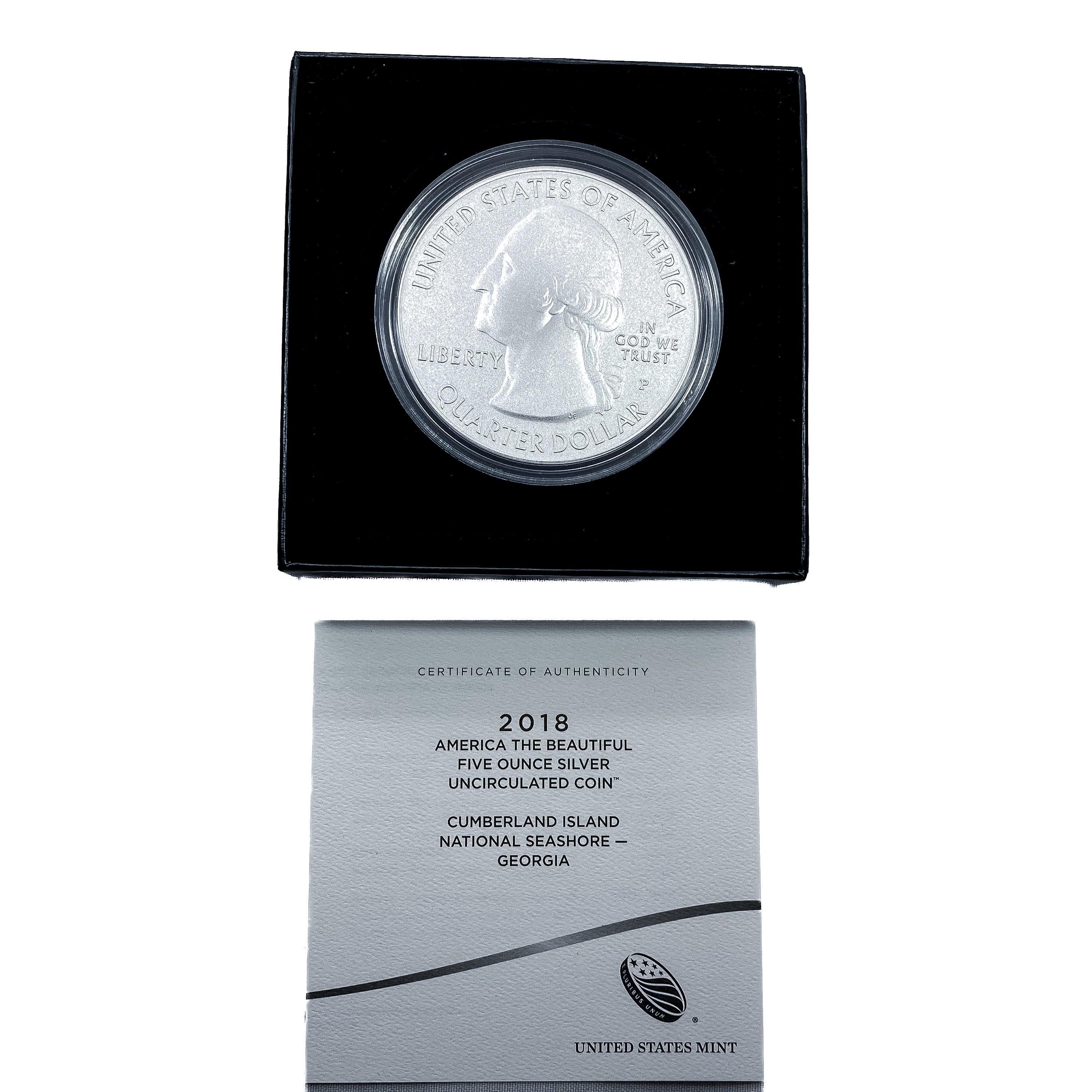 2018 Cumberland Isl. 5oz Silver Round [1 Coin]