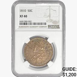 1810 Capped Bust Half Dollar NGC XF40