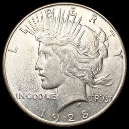 1928-S Silver Peace Dollar CLOSELY UNCIRCULATED