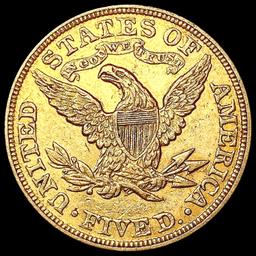 1893 $5 Gold Half Eagle CLOSELY UNCIRCULATED