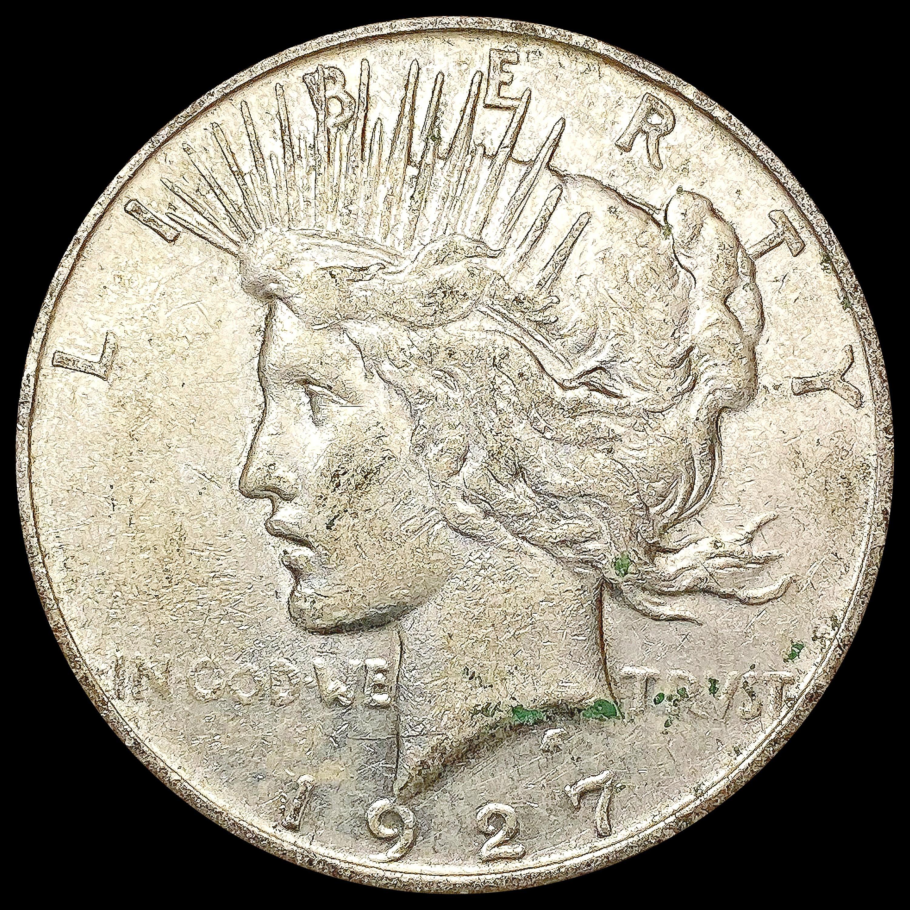 1927-D Silver Peace Dollar NEARLY UNCIRCULATED