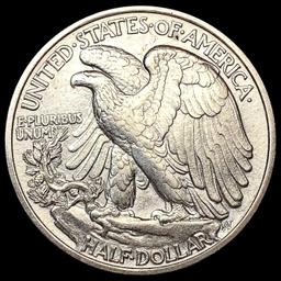 1916-D Walking Liberty Half Dollar CHOICE AU