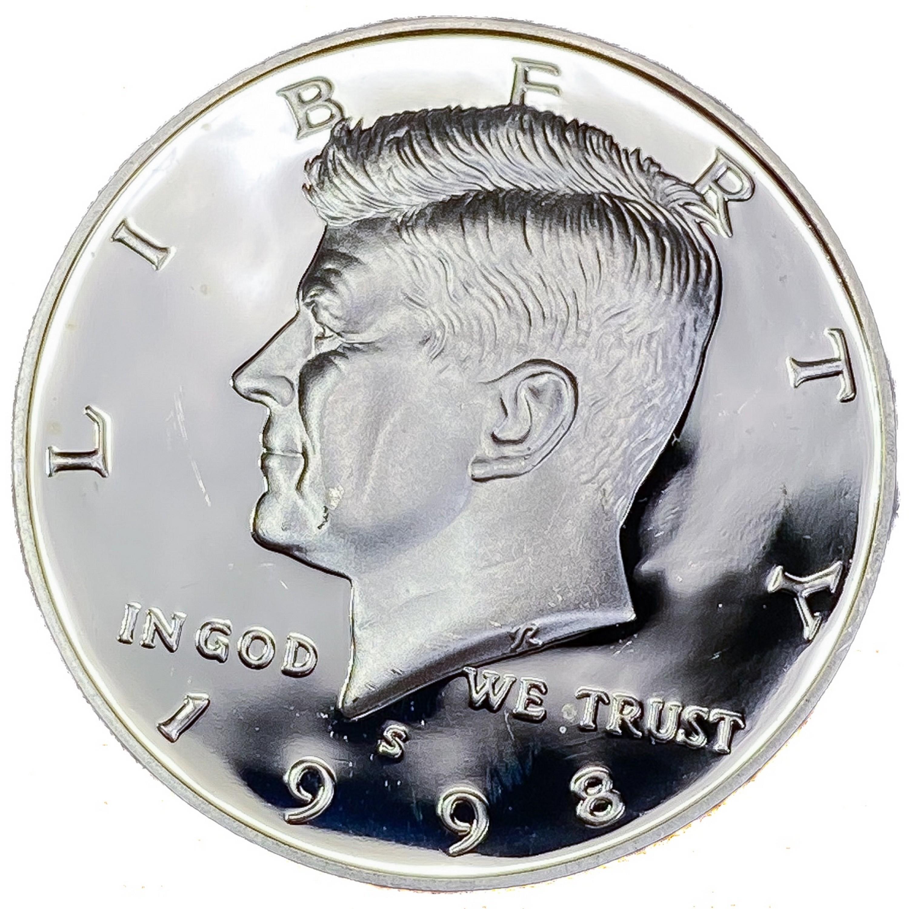 1998-S Kennedy Half Dollar Roll 90% Silver(20 Coins)  PR