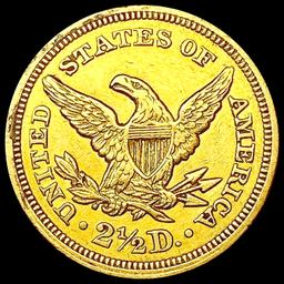 1850 $2.50 Gold Quarter Eagle CHOICE AU