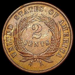 1871 Two Cent Piece CHOICE AU