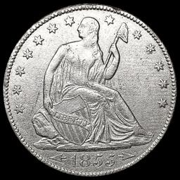 1855-O Seated Liberty Half Dollar CLOSELY UNCIRCUL