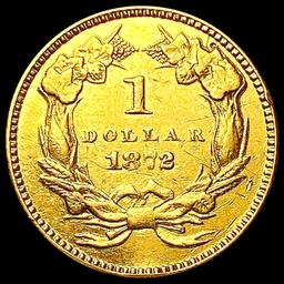 1872 Rare Gold Dollar CLOSELY UNCIRCULATED