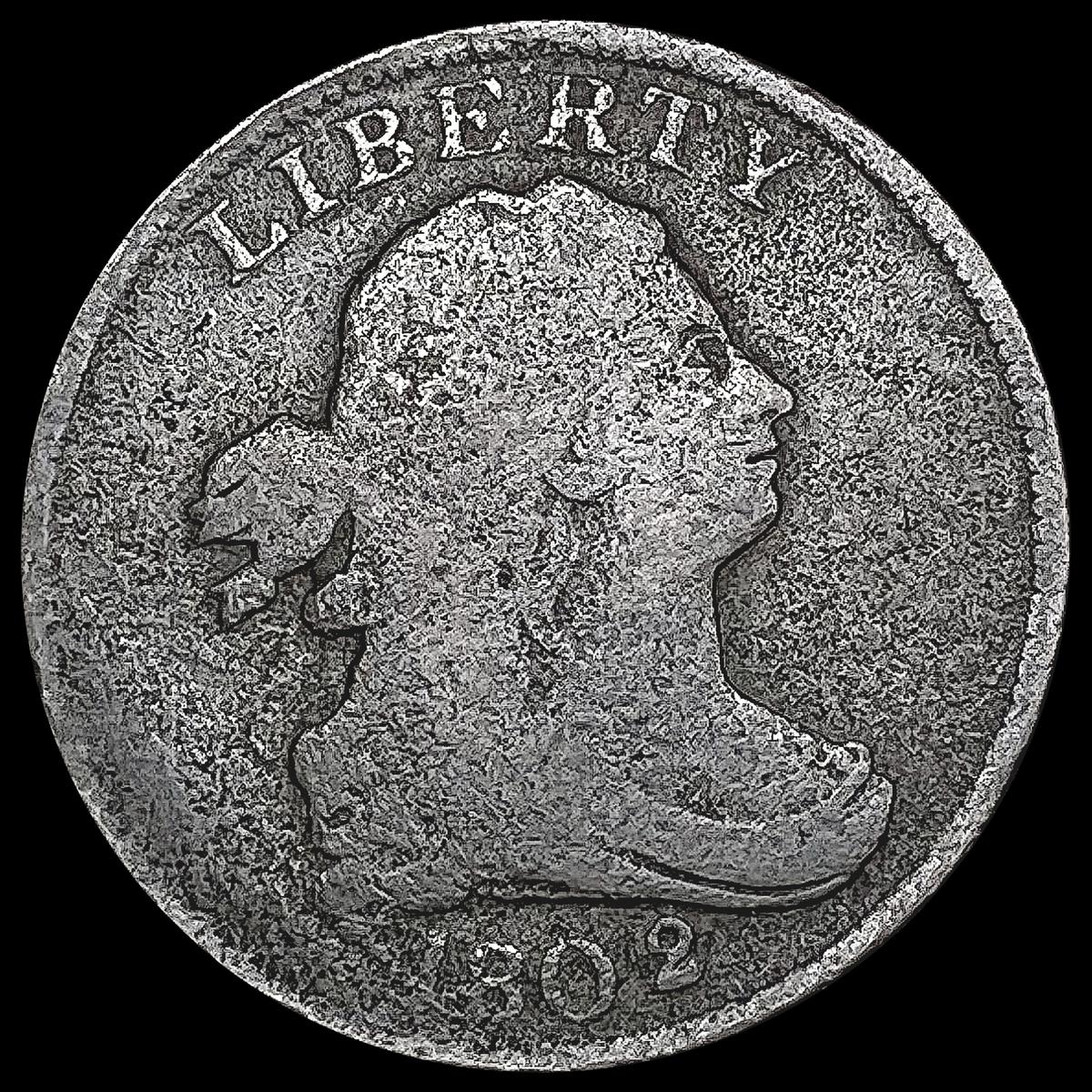 1802 Draped Bust Half Cent NICELY CIRCULATED