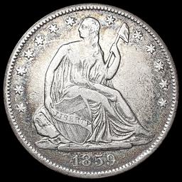 1859-O Seated Liberty Half Dollar CLOSELY UNCIRCUL