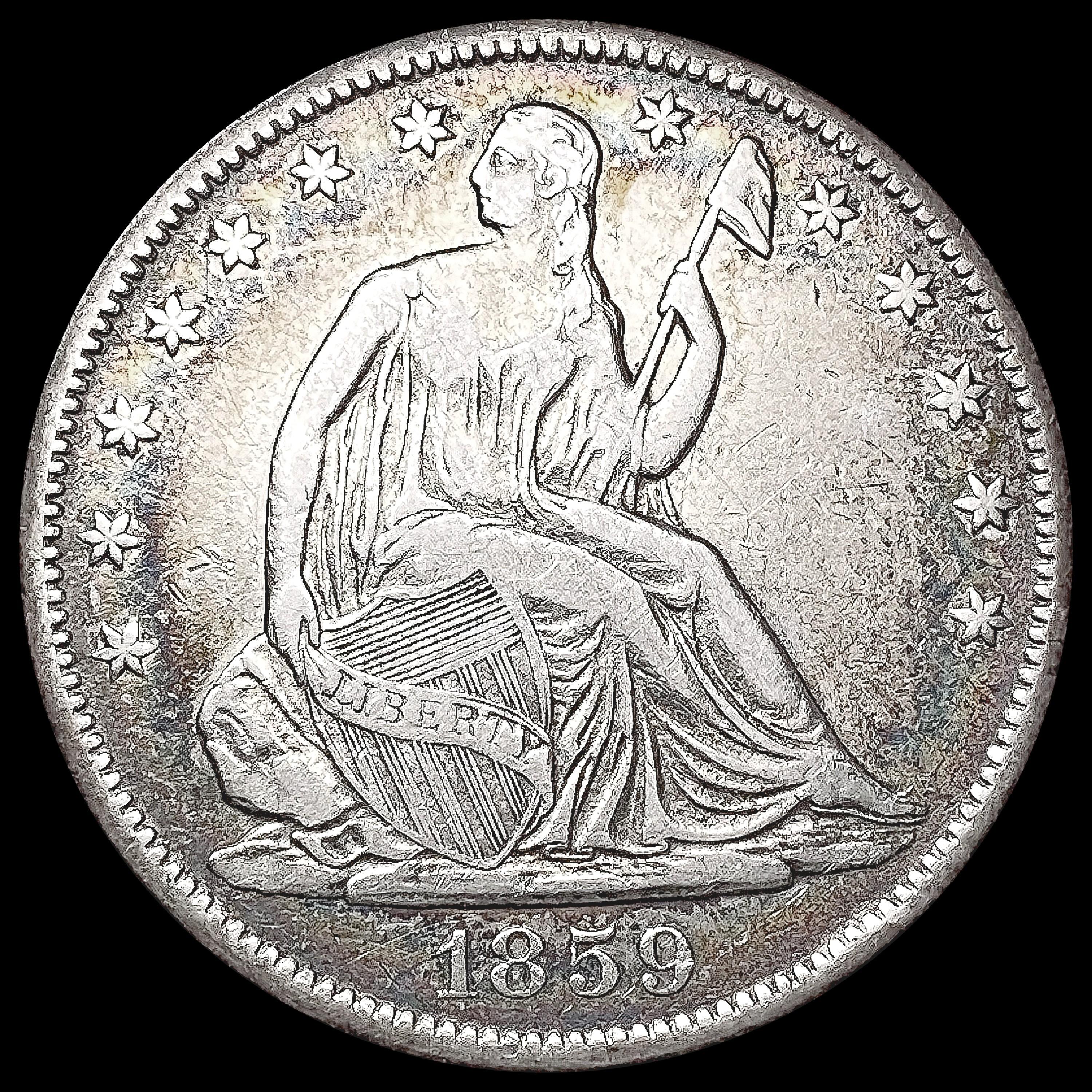 1859-O Seated Liberty Half Dollar CLOSELY UNCIRCUL