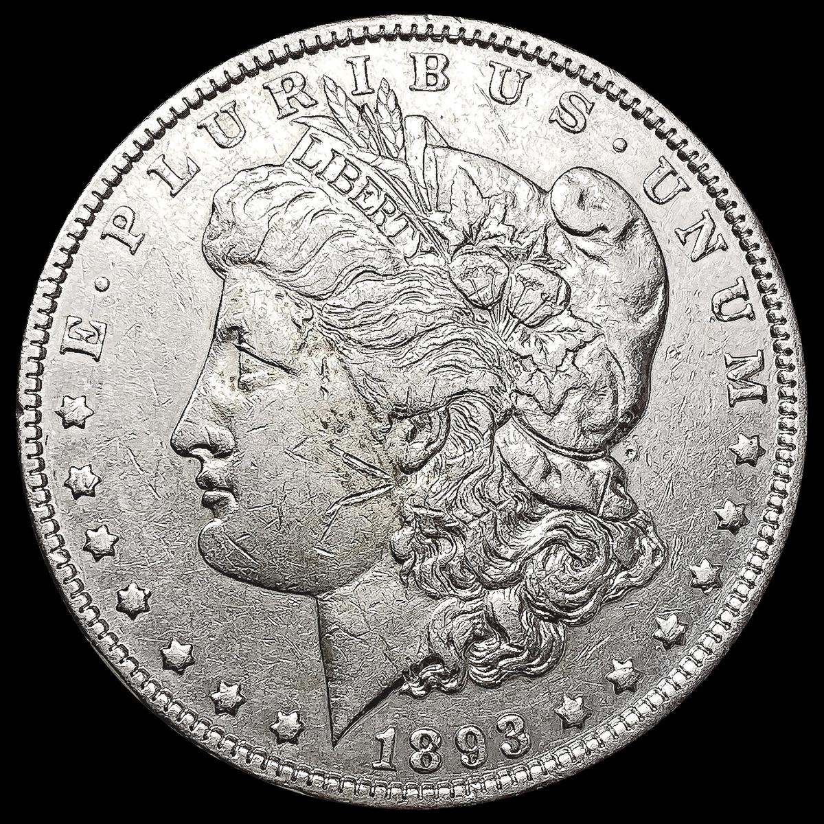 1893 Morgan Silver Dollar CLOSELY UNCIRCULATED