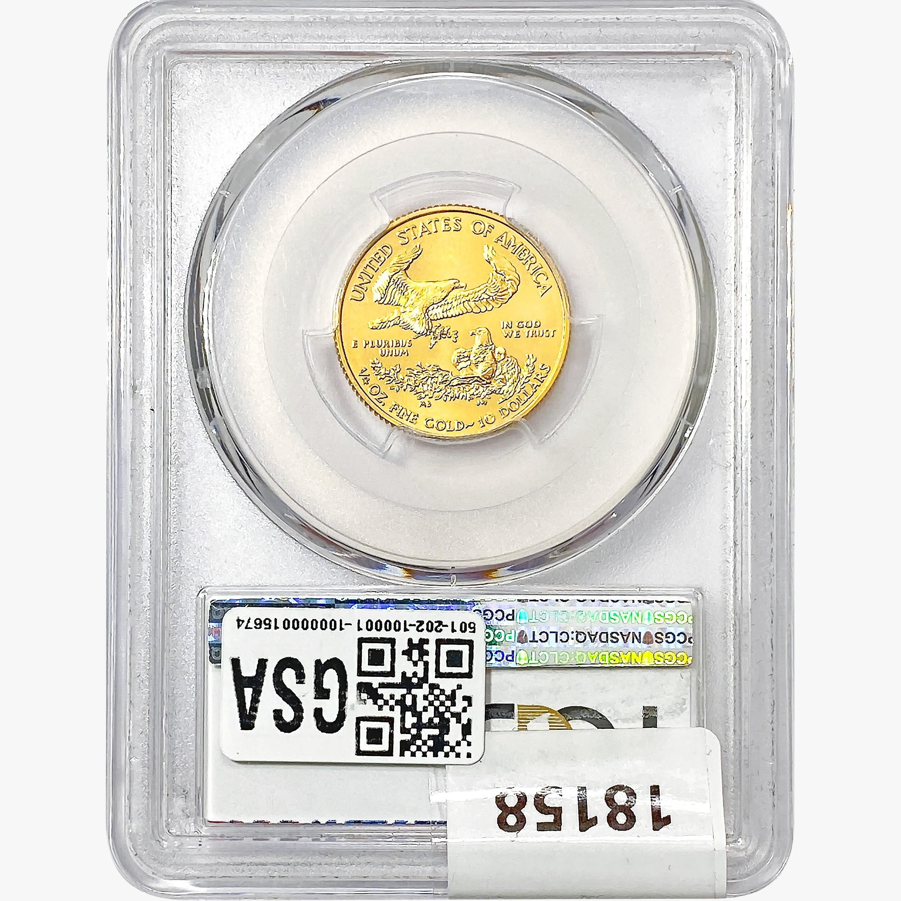 2017 American 1/4oz. Gold $10 Eagle PCGS MS70