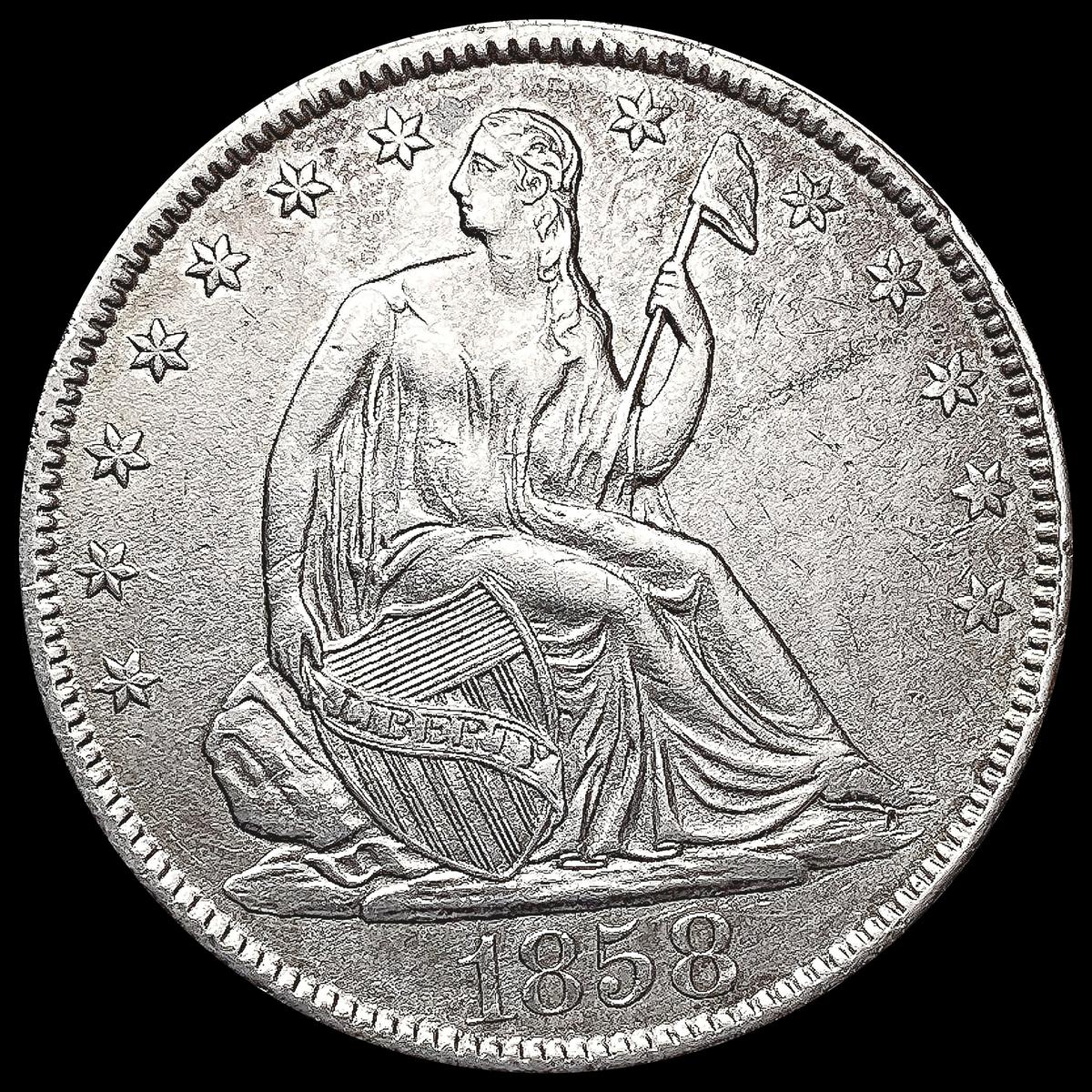 1858-O Seated Liberty Half Dollar UNCIRCULATED