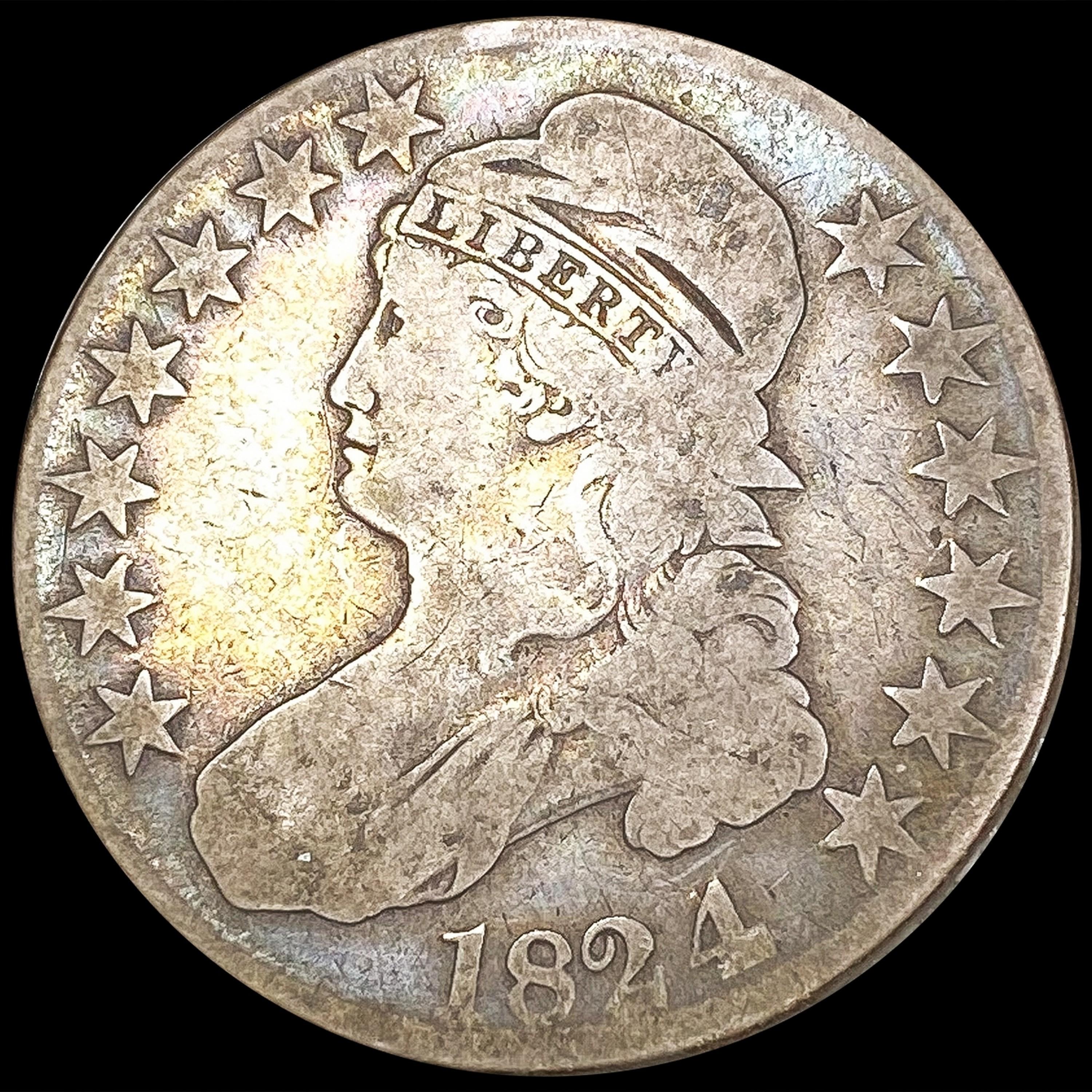 1824/1 Capped Bust Half Dollar NICELY CIRCULATED