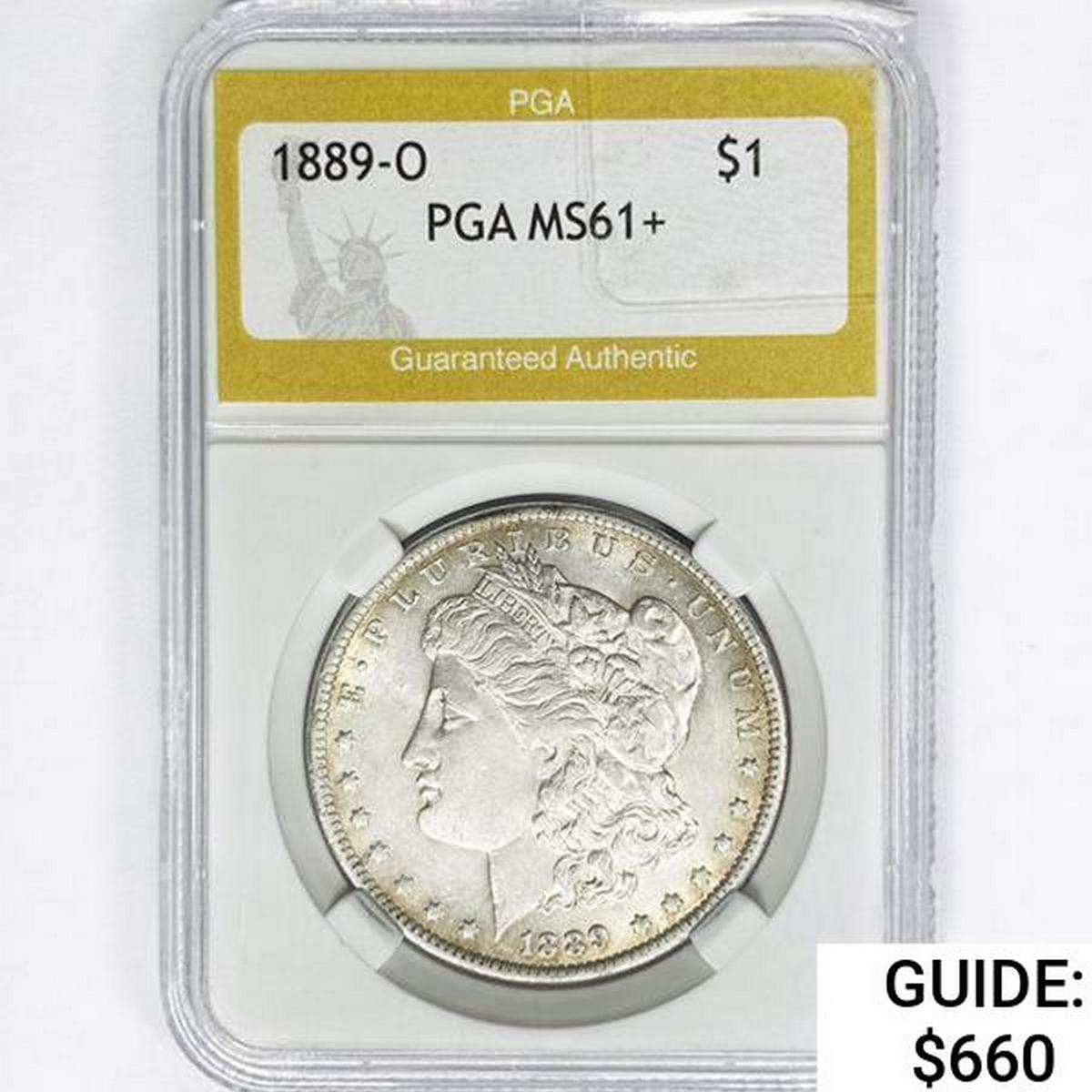 1889-O Morgan Silver Dollar PGA MS61+