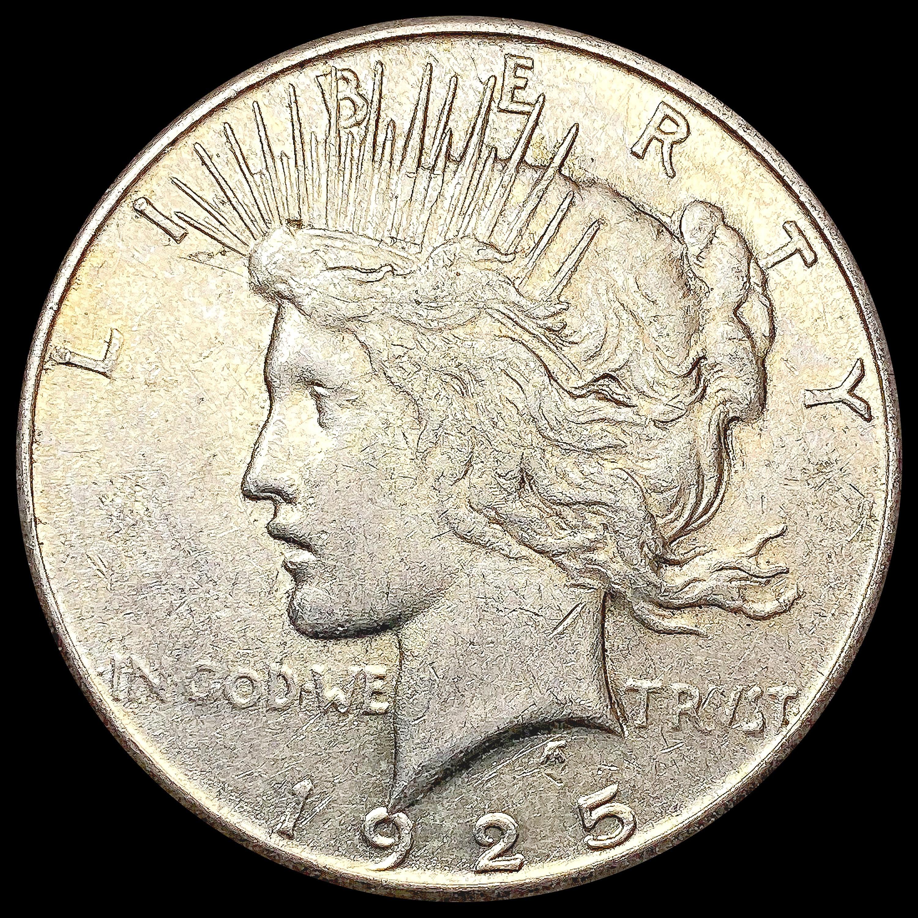 1925-S Silver Peace Dollar CLOSELY UNCIRCULATED